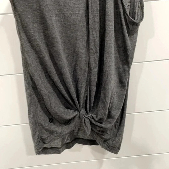 Lululemon Grey Tie Back Tank Top Size 10 - Picture 6 of 11